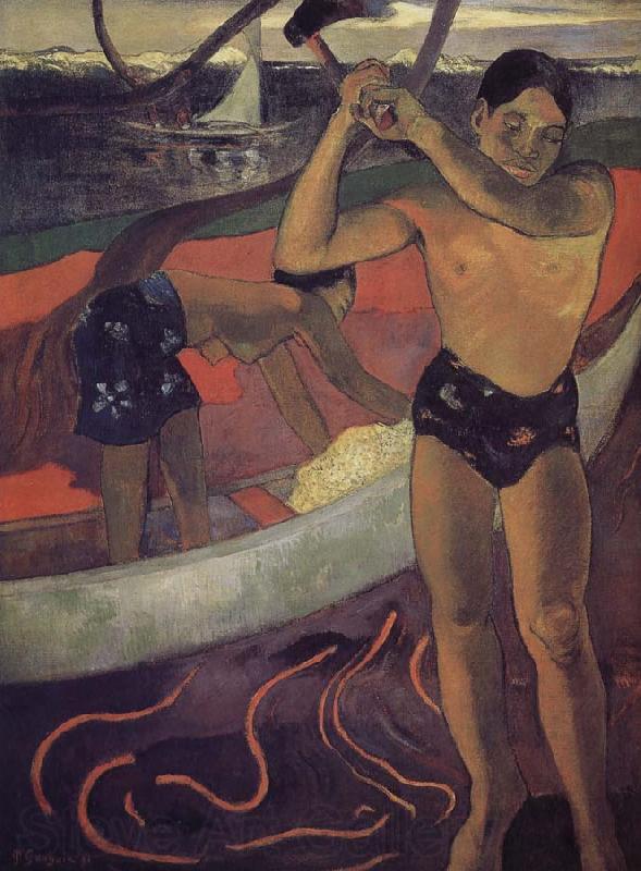 Paul Gauguin Helena ax man Spain oil painting art
